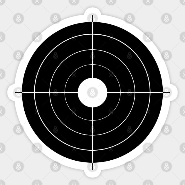 shooting target Sticker by DrewskiDesignz